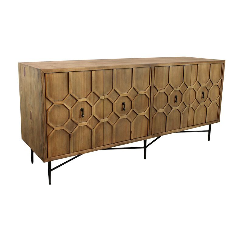Alex Hamilton Samara 4-Door Sideboard - Natural image number 3