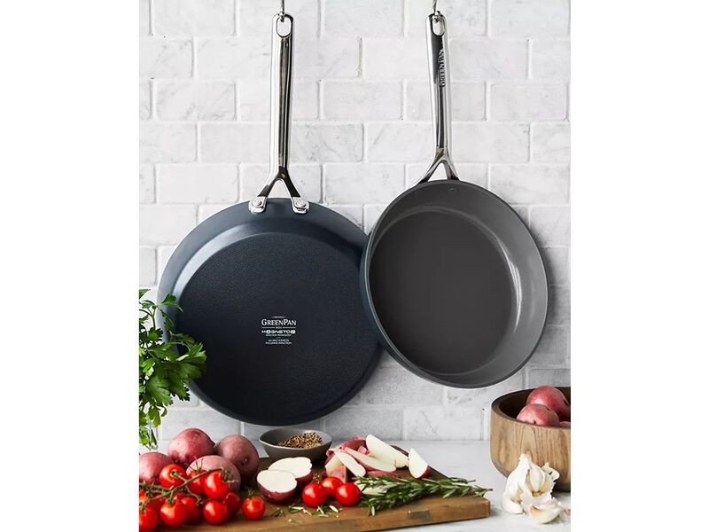 GreenPan GP5 Hard Anodized Healthy Ceramic Nonstick 2-Piece Fry pan Set, 9.5" and 11" image number 1