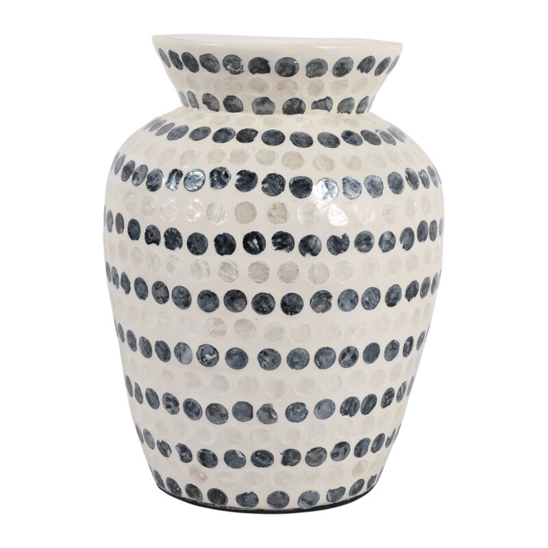 12x9" Capiz Dots Vase image number 5