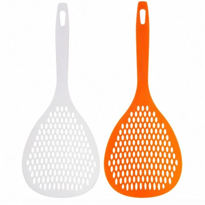 Pack of 2 Long Handle Scoop Colander Strainers