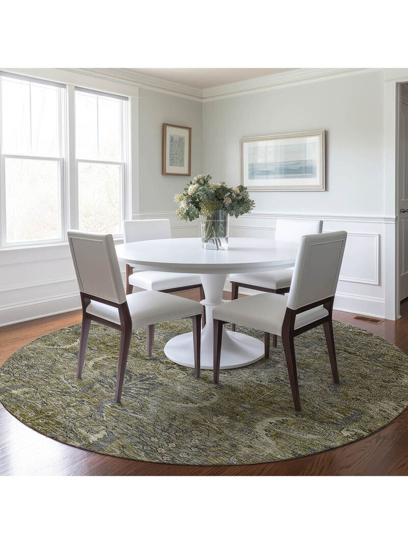 Solace SL7 Taupe 8' Round Rug image number 1