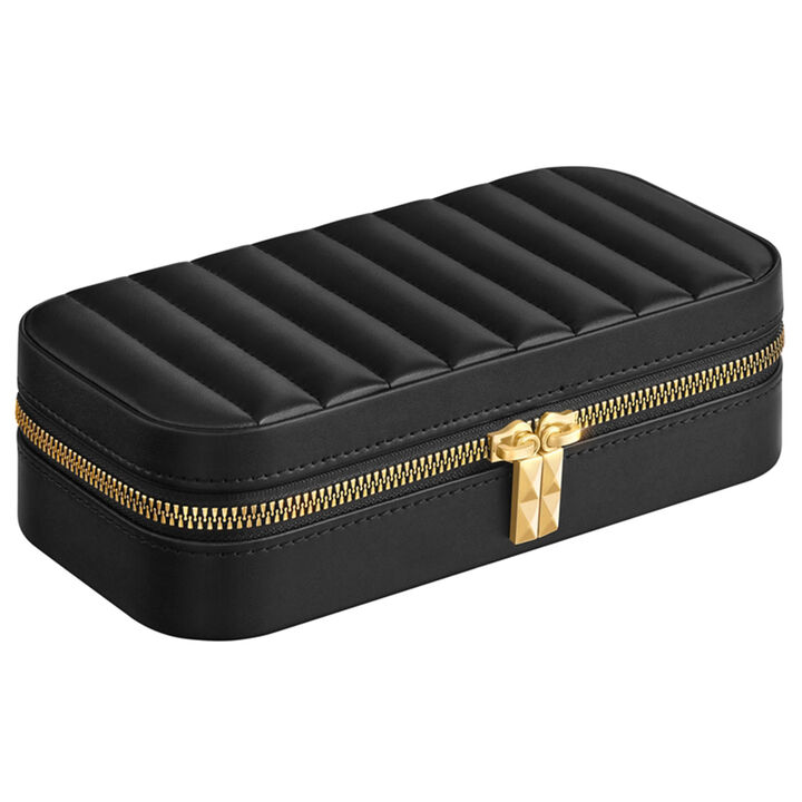 Portable Jewelry Case with Mirror Travel Organizer Box for Women