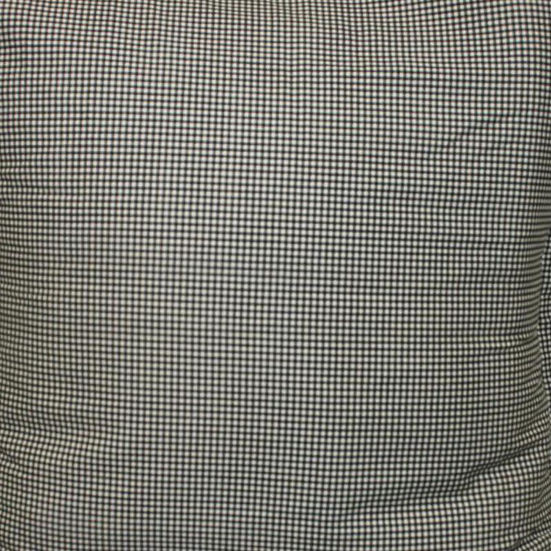 Ellis Curtain Logan Check High Quality Fabric Perfect Decorative Reversable Toile Print Toss Pillow - 17x17", Black