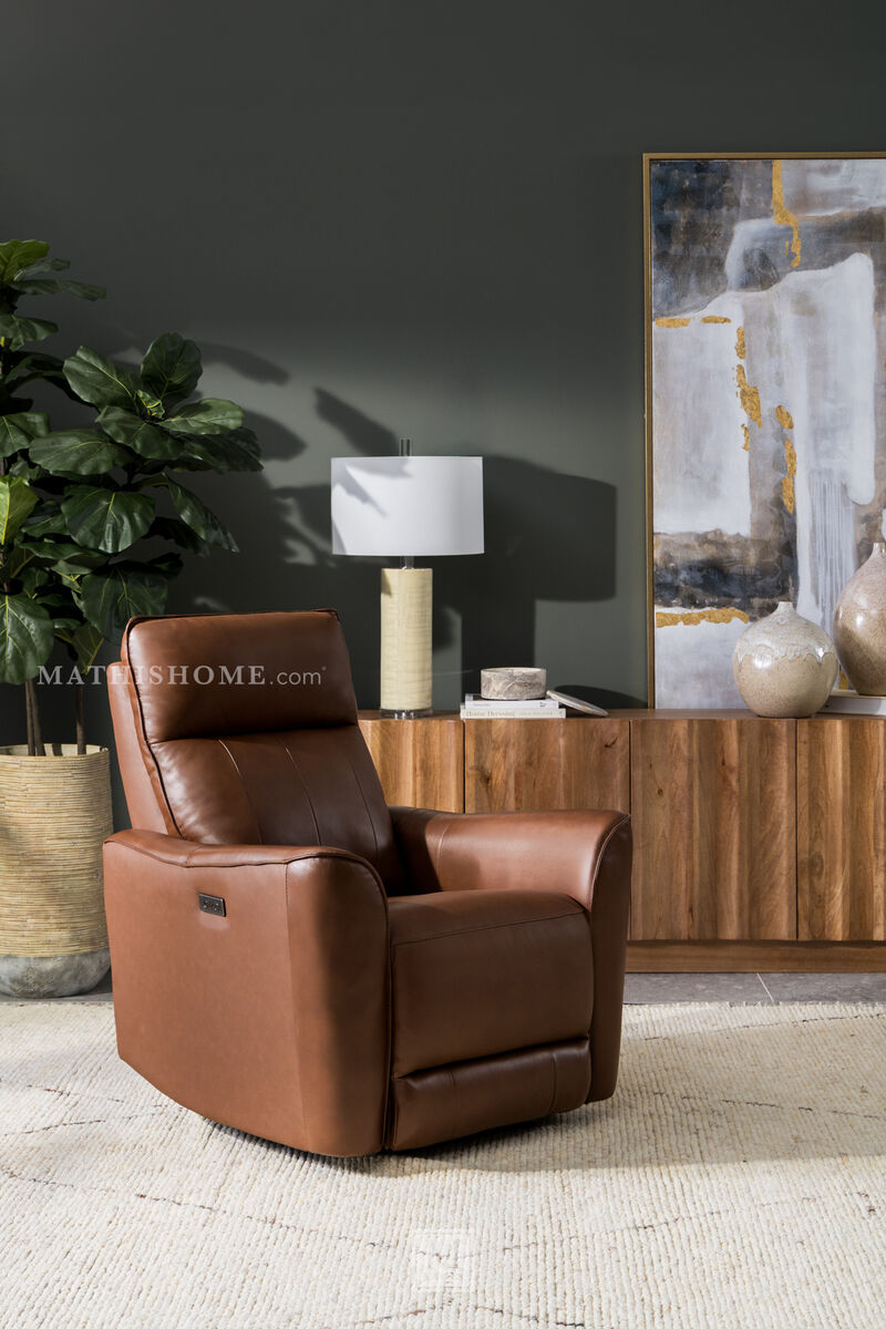 Oslo Zero Gravity Power Recliner in Brown image number 8