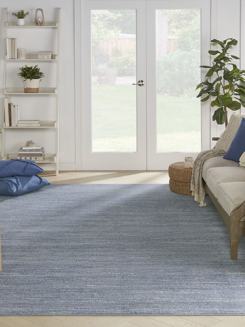 Nourison Essentials NRE01 Blue/Gray 10' x 14' Rug