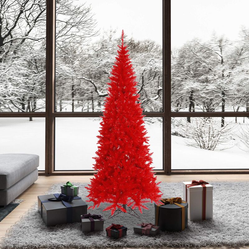 Vickerman Red Slim Fir Tree 948T - image number 1