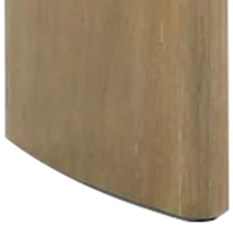 Edey Dining Bench, Rounded Corners, 51 Inch Oak Brown Solid Rubberwood image number 4