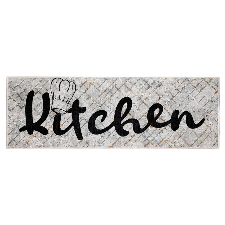 SUSSEXHOME Non Skid 70 % Cotton Washable Kitchen Runner Rug - 20 x 59 Inches