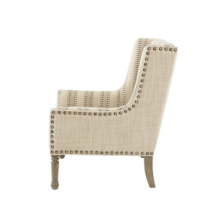 Gracie Mills Lopez Wing-Back Accent Chair