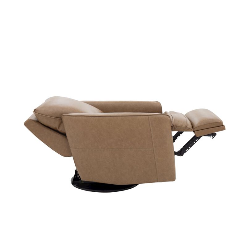 Barcalounger Maple Power Swivel Glider Recliner