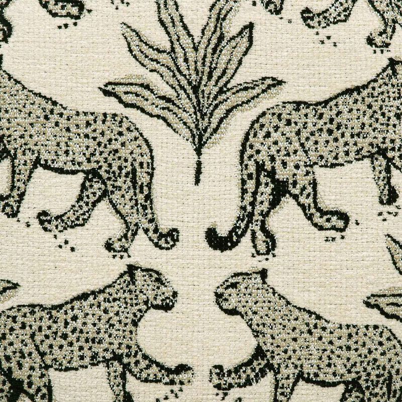 Raji Leopard Jacquard Ottoman image number 5