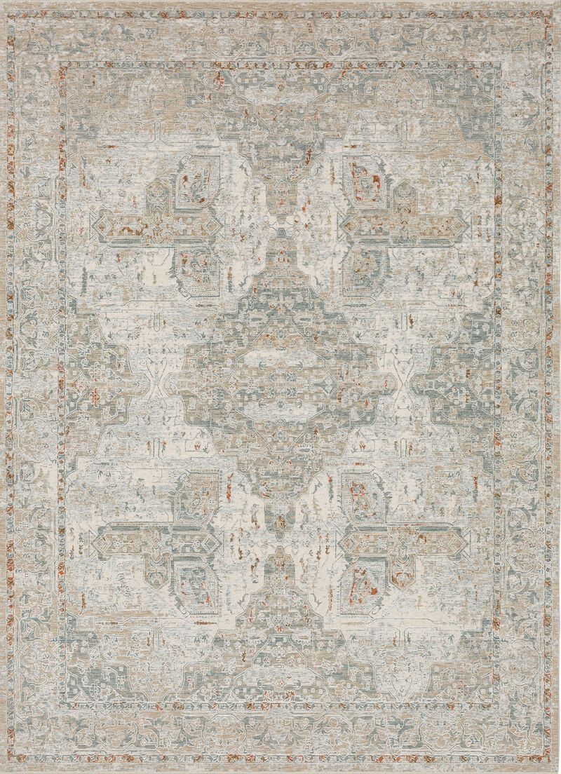 Solitude R1043 Beige/Cream 7'10" x 10' Rug