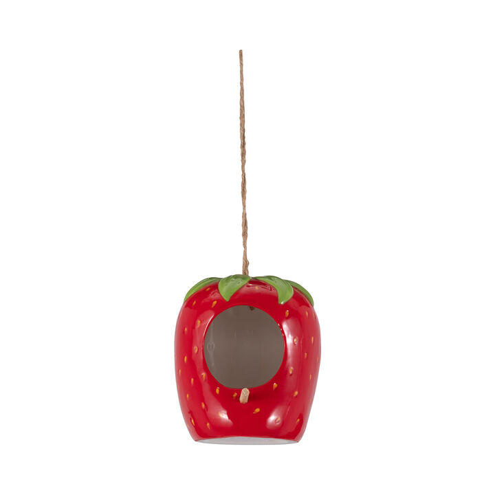 Strawberry Bird House/Feeder