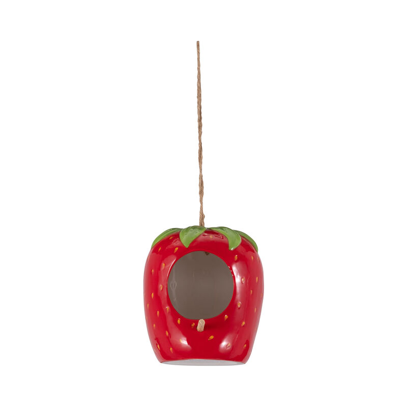 Strawberry Bird House/Feeder image number 0