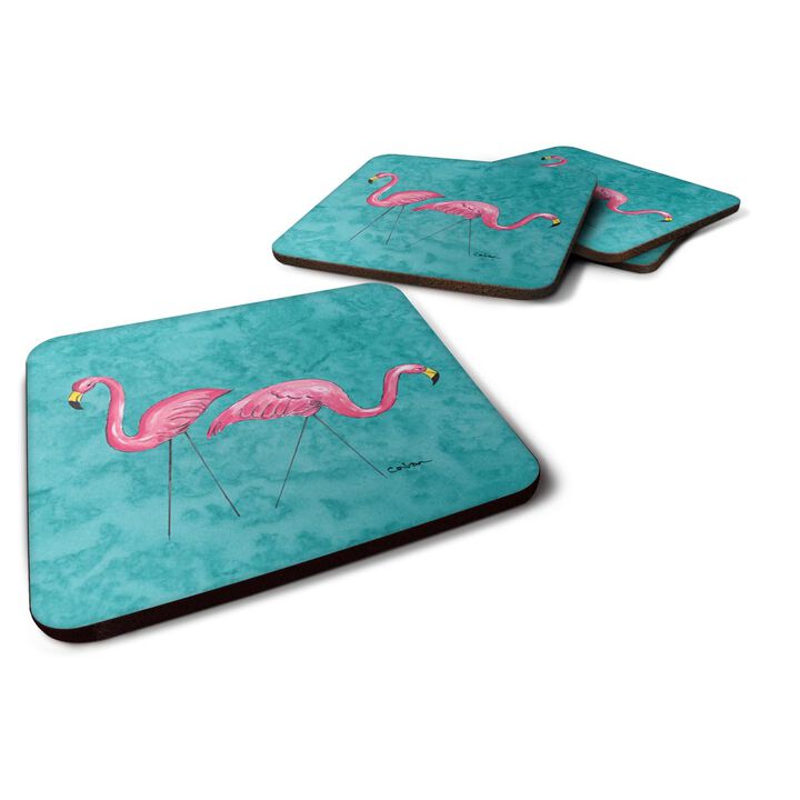 Caroline's Treasures 8763FC Welcome to the Trailer Foam Coasters (Set of 4), 3.5 H x 3.5 W, Multicolor