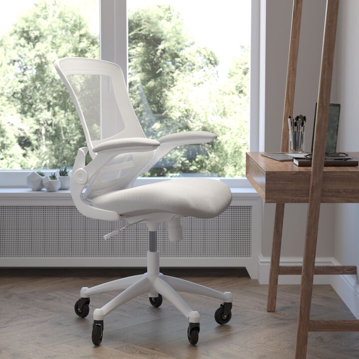 Kelista Desk Chair with Transparent Roller Wheels