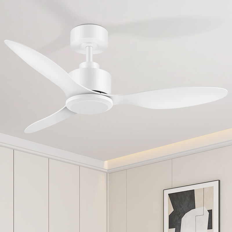 Breezary 42" Ceiling Fan No Light, 3 Blades, DC Motor, 6 Speeds, Remote Control, Reversible image number 1