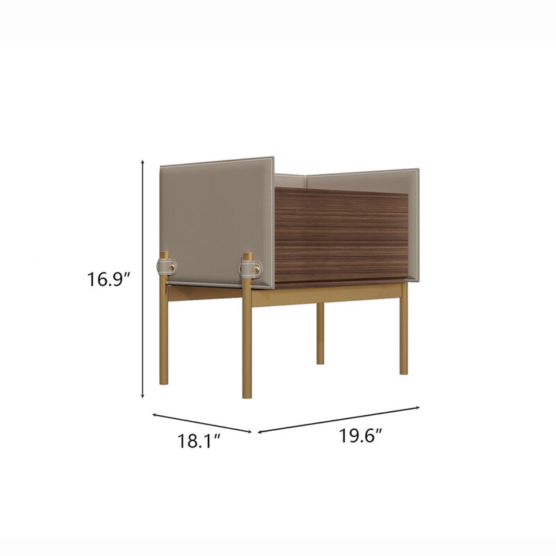 Nightstand With Metal Legs