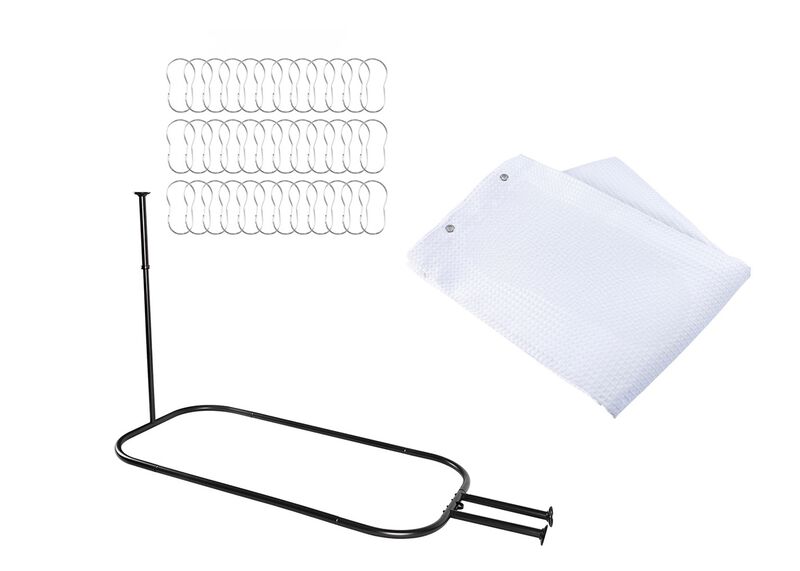 Rustproof Aluminum Hoop Oval Shower Rod image number 0