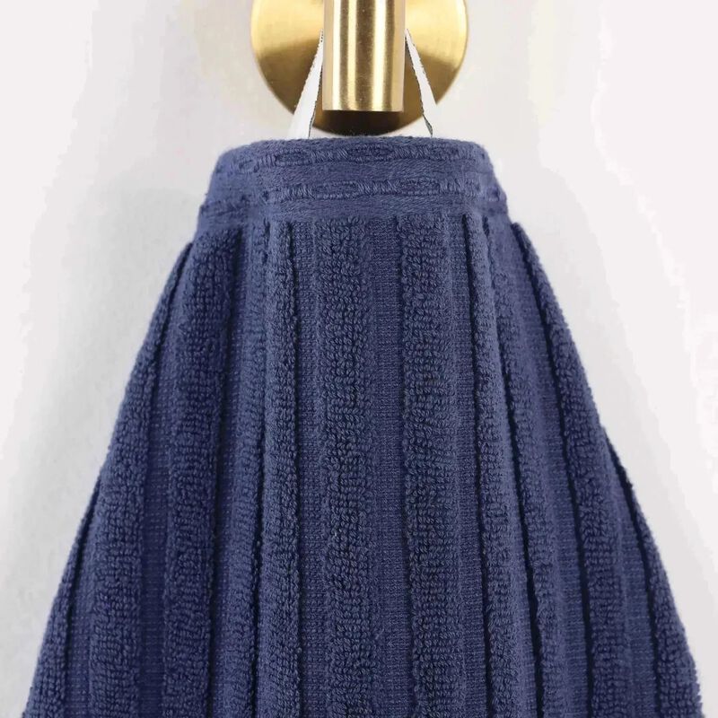 2-Piece Cotton Ribbed Bath Towel Set &ndash; Plush and Quick-Dry image number 2
