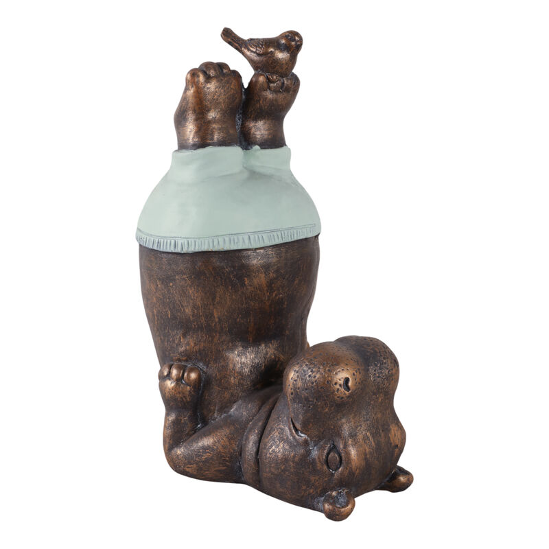 Feet In The Air Hippo, Bronze image number 1