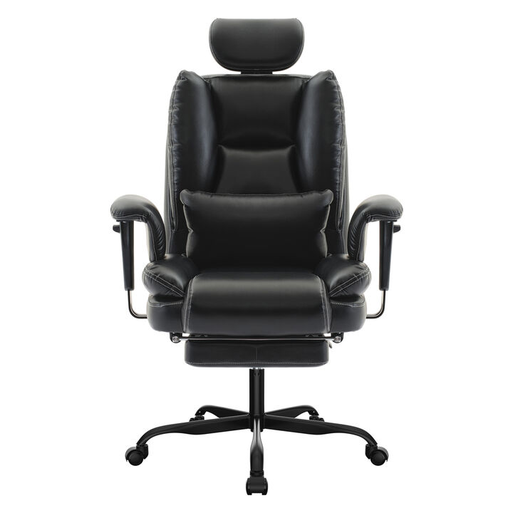 GOODSILO Ergonomic High Back Office Chair with Adjustable Headrest and Lumbar Support for Long Hours Comfort