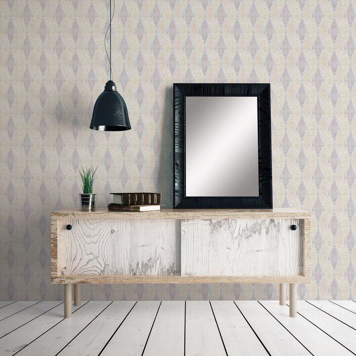 Nordic Elements Tree Leaf Silver Grey Wallpaper G56368
