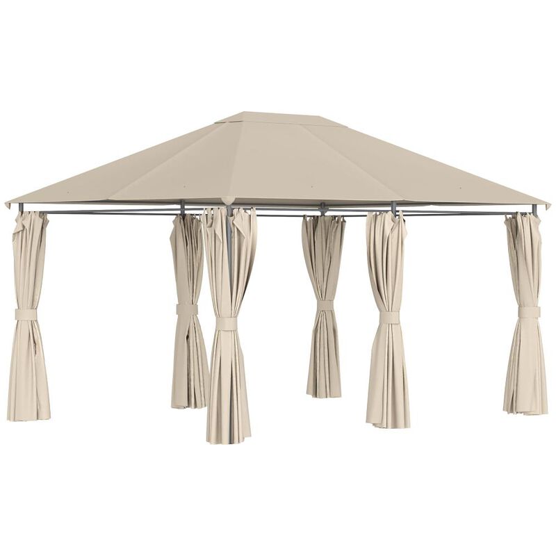 Hivvago 10' x 13' Garden Gazebo with Removable Walls image number 0