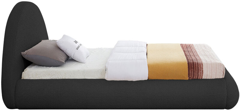 Meridian Furniture Rudy Black Teddy Fabric Twin Bed image number 4