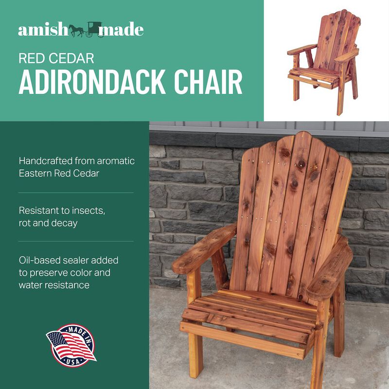 American Furniture Classics Cedar Stationary Chair W Stationary Ottoman