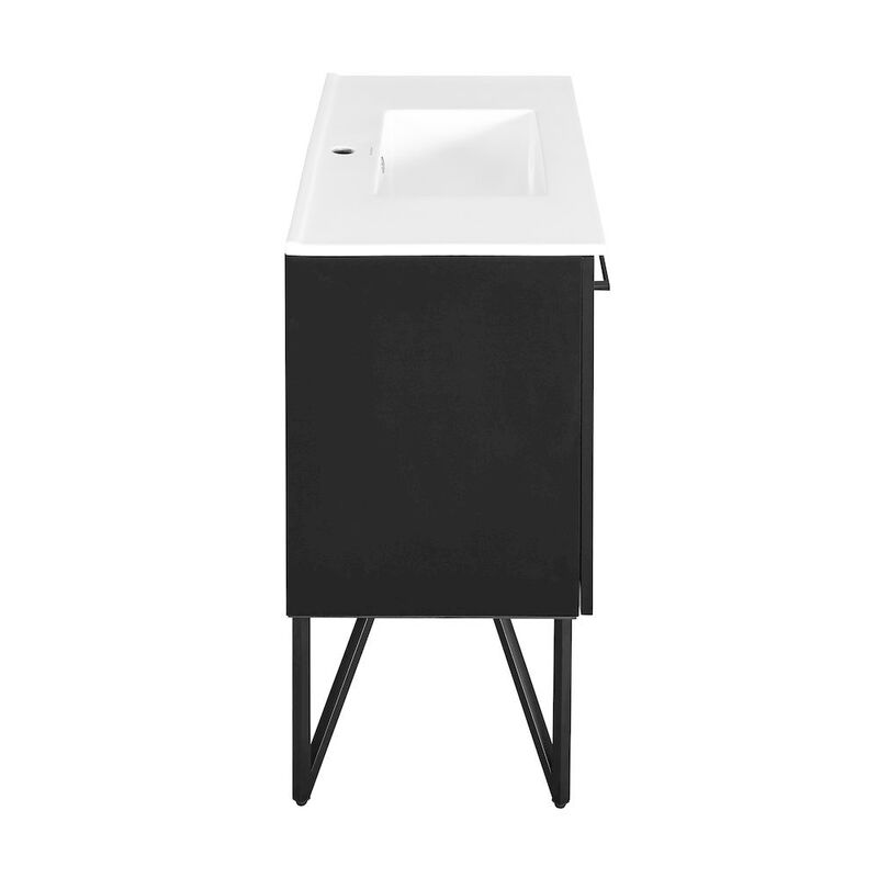 Annecy 36" Freestanding Bathroom Vanity in Phantom Black with Sink Top image number 8