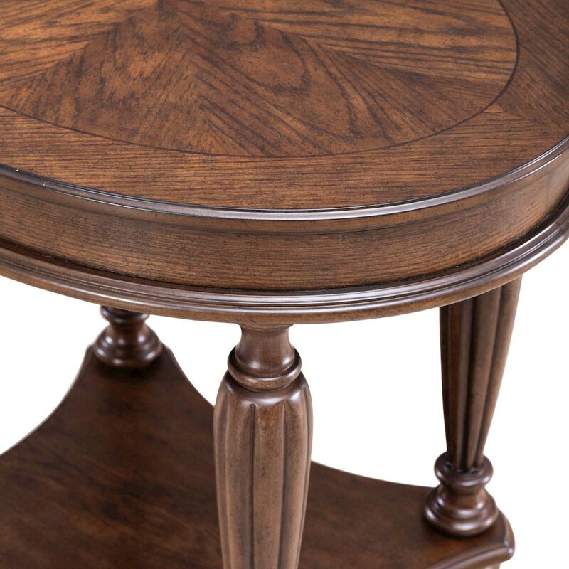Liberty Furniture Allington Oval End Table for Living Room - Satin Sienna image number 3