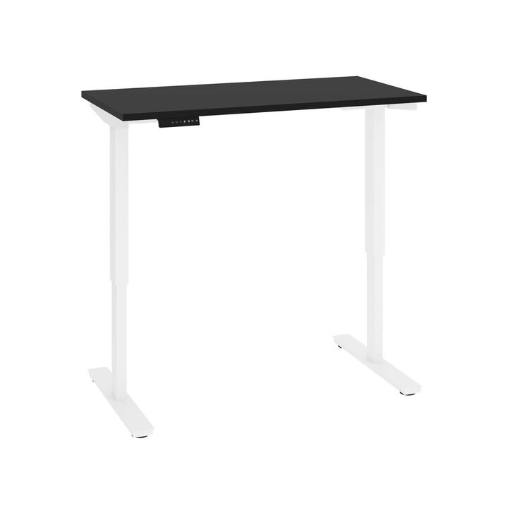 Bestar Viva 48W x 24D Electric Standing Desk , Black