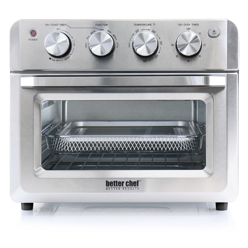 Better Chef Do-It-All 20 Liter Convection Air Fryer Toaster Broiler Oven in Silver