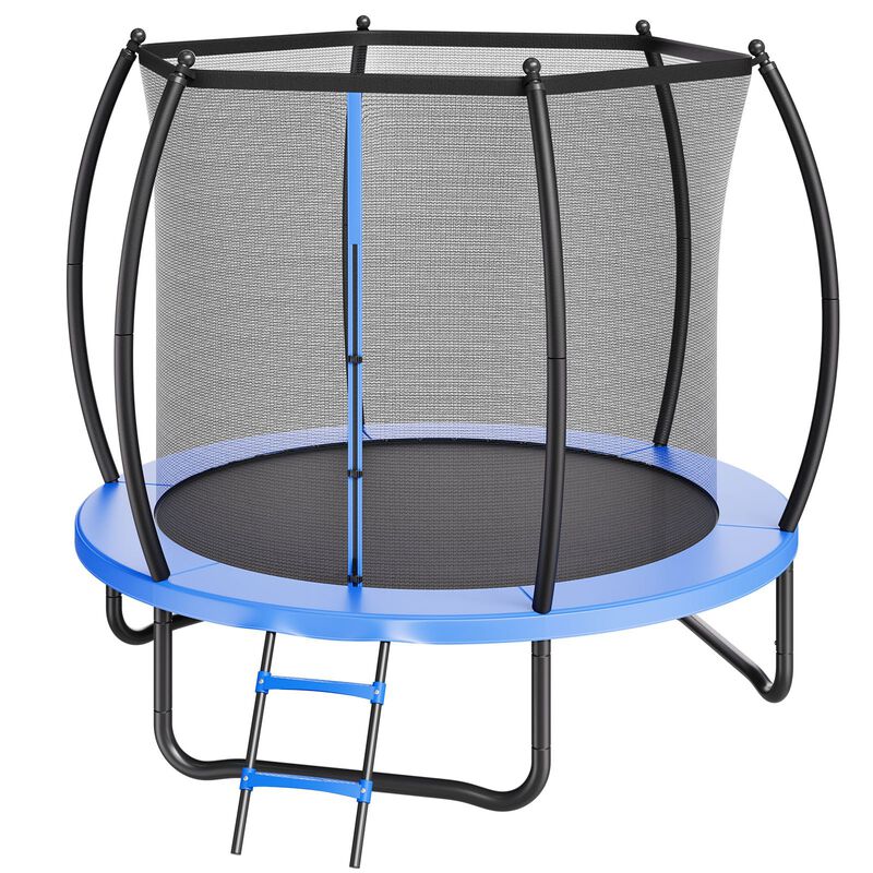 Outdoor Trampoline with Rust-Resistant Frame, Safety Enclosure Net & Thick Protective Pad image number 0