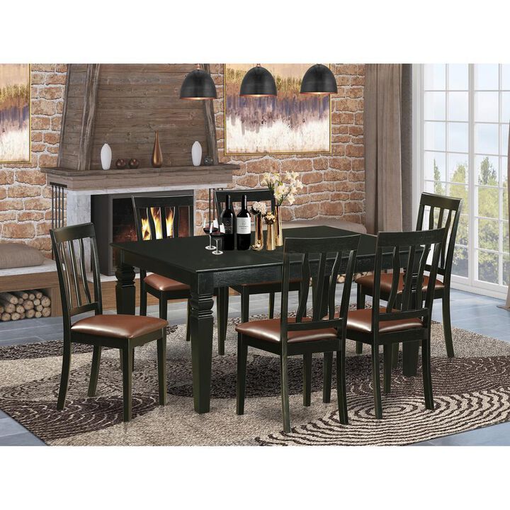 7 Pc dinette Table set for 6-Kitchen dinette Table and 6 Kitchen Chairs