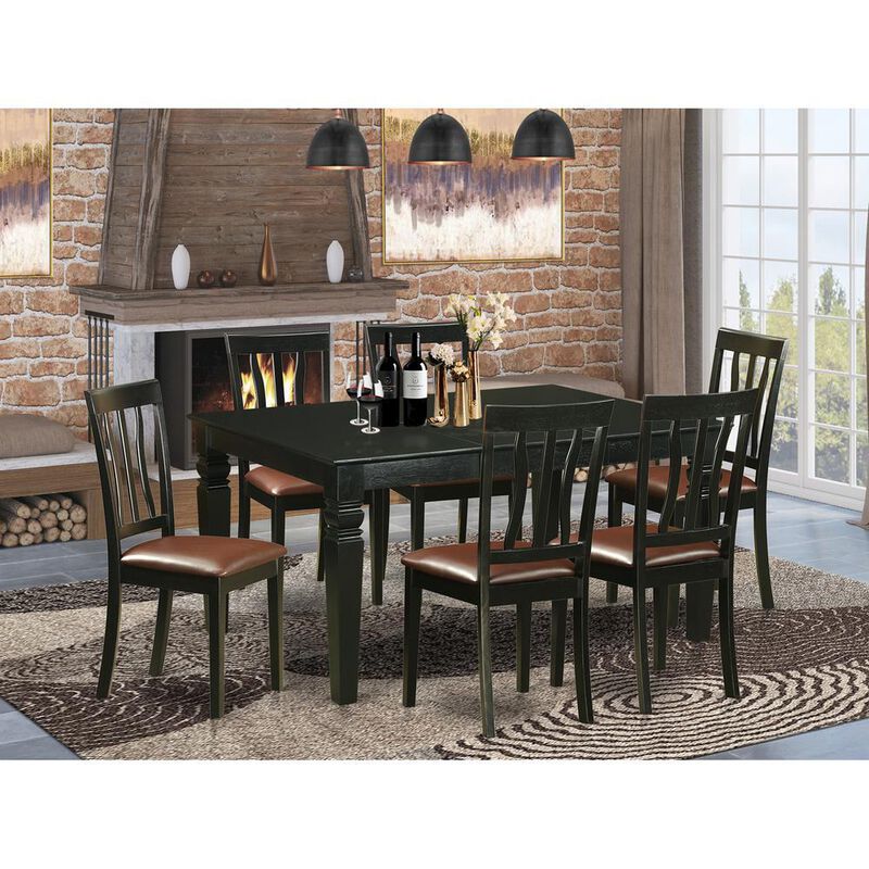 7 Pc dinette Table set for 6-Kitchen dinette Table and 6 Kitchen Chairs
