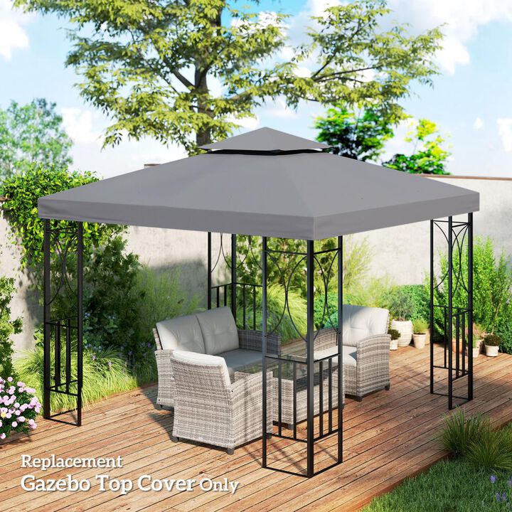 Hivvago 9.84' x 9.84' Gazebo Replacement Canopy Top Only