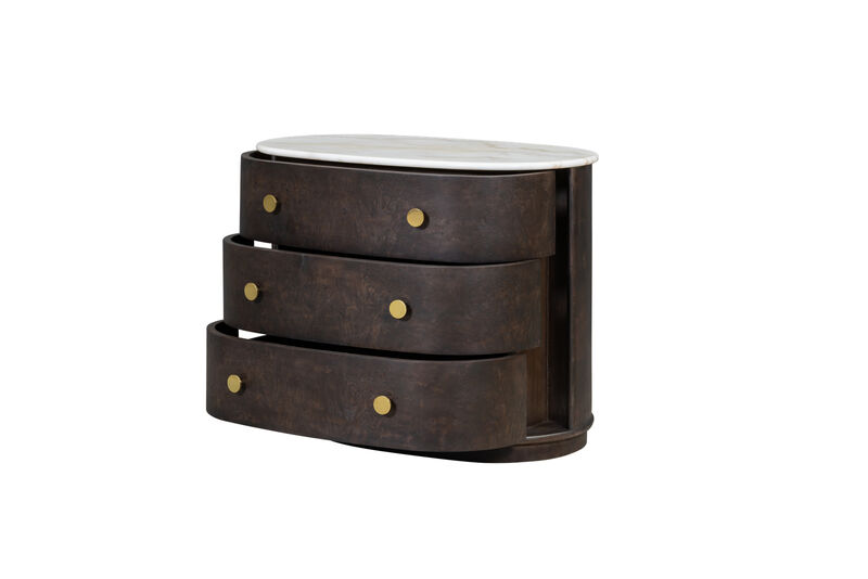 Greer Three Drawer Nightstand
