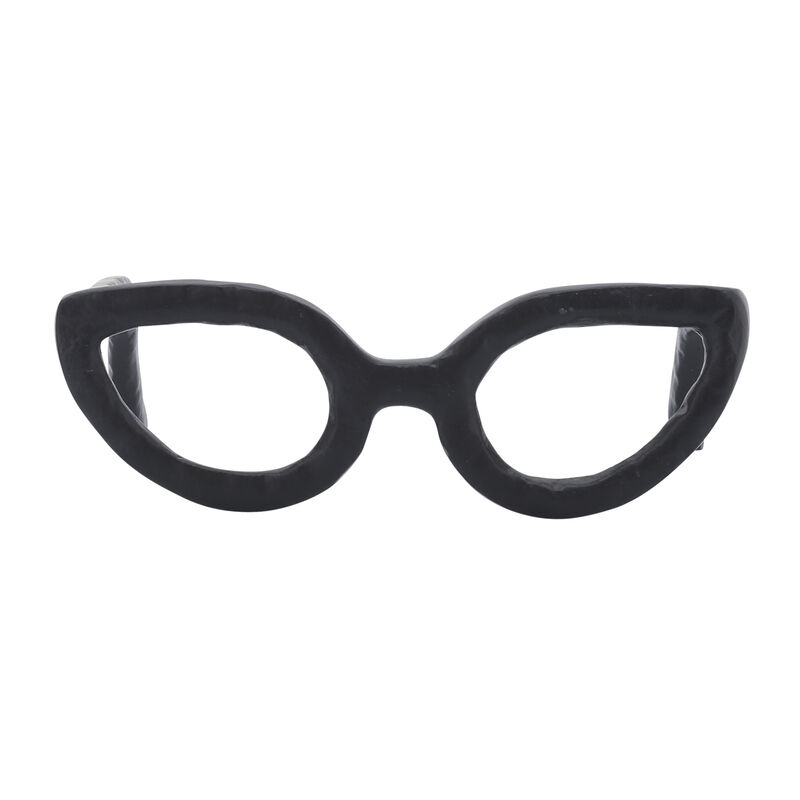 Black Cat Eye Glasses Sculpture