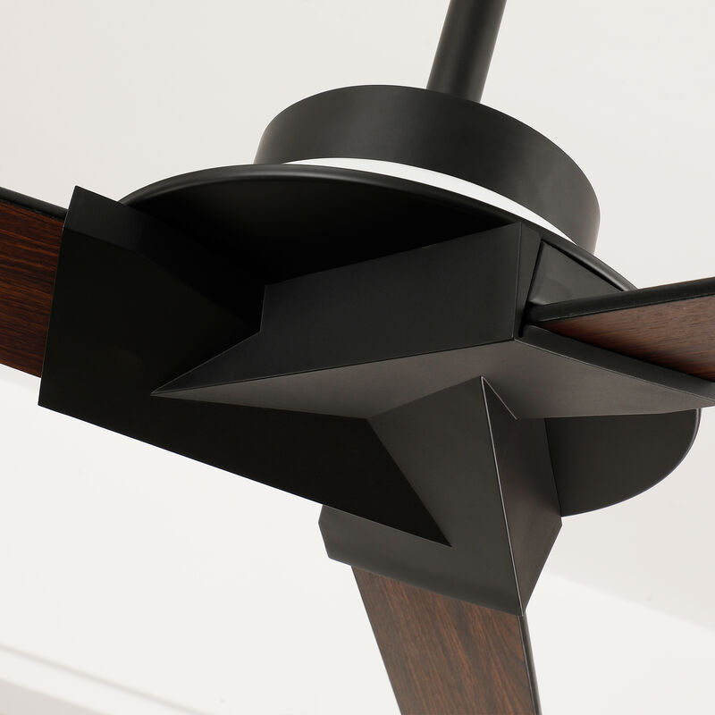 70" Modern Black Reversible Dimmable Large Ceiling Fan with Light and Remote image number 9