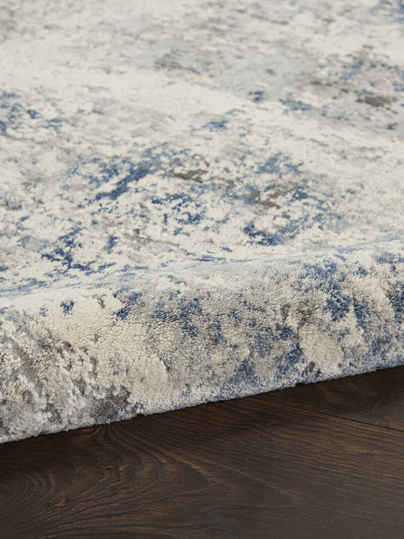 Rustic Textures RUS07 Ivory/Gray/Blue 3'11" x 5'11" Rug
