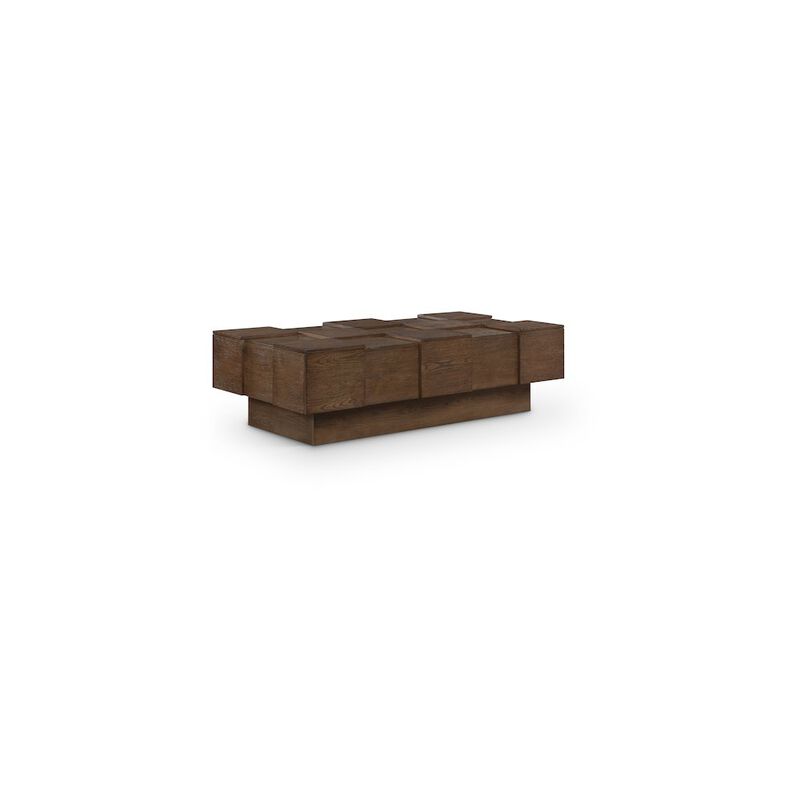Meridian Furniture Anzio Brown Oak Veneer Coffee Table
