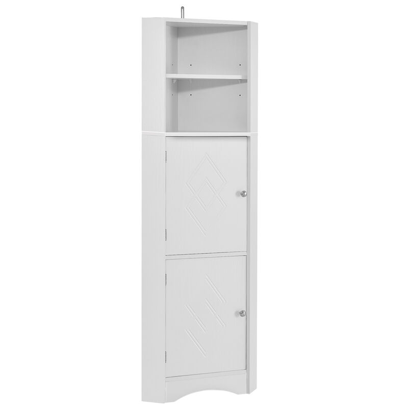 Merax Freestanding Bathroom Storage Cabinet with Doors