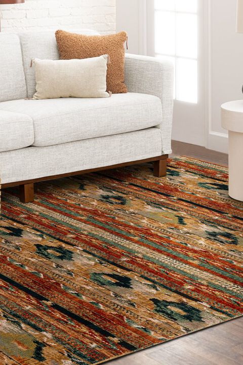 Spice Market Infused Aquamarine 5'3" x 7'10" Rug
