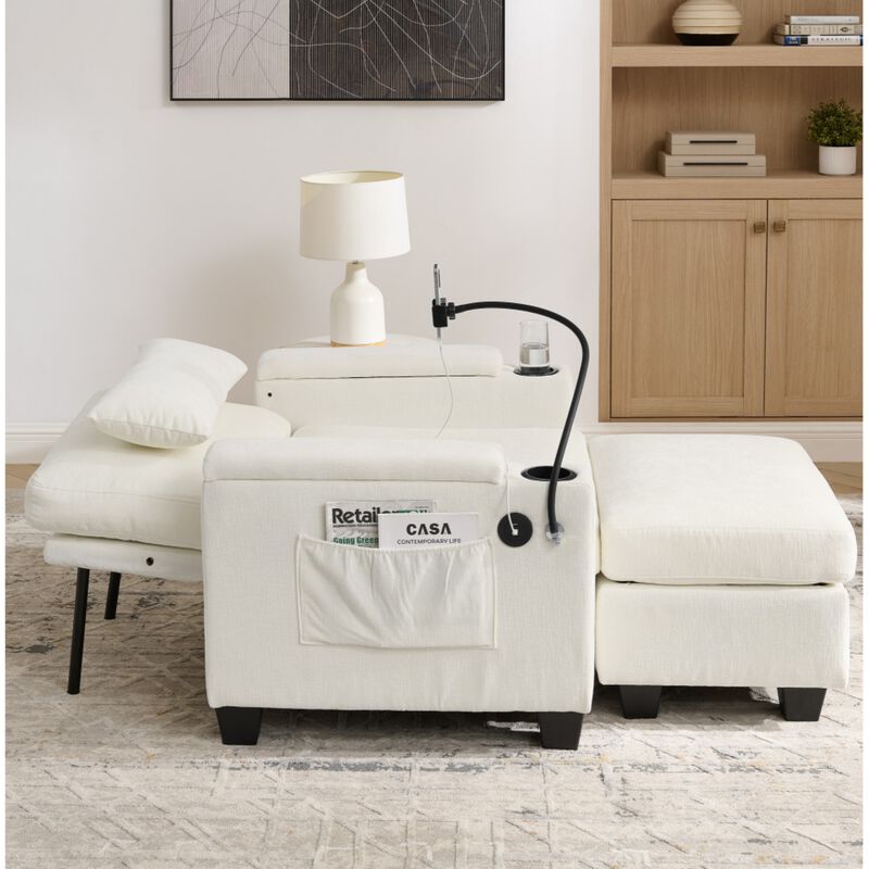 Kurtfo Chenille Accent Chair Set image number 3