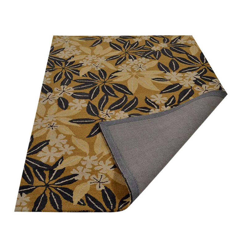 RUGSOTIC CARPETS HAND TUFTED WOOL ECO-FRIENDLY AREA RUGS  - Rectangle Shape, Size, Floral Modern Design, High Pile Thick Handmade Anti Skid Area Rugs for Living Room, Bed Room (K00651) image number 3