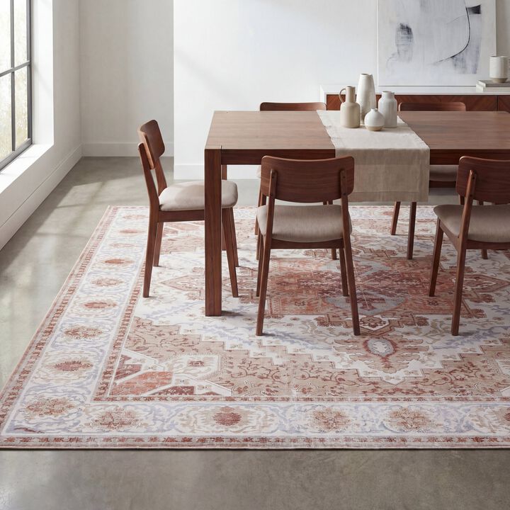 Eleanor Vintage Medallion Border Area Rug