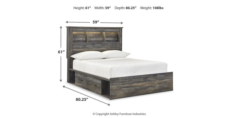 Drystan Full Bookcase Bed image number 2
