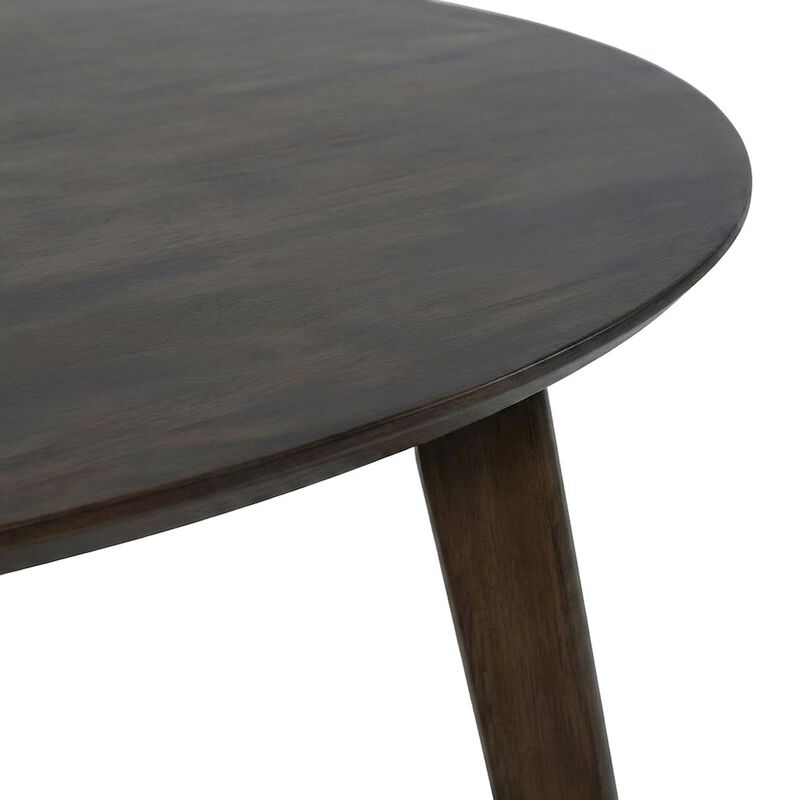 Elegant Round Dining Room Table and Chairs Set for 4 &ndash; Blue/Brown image number 7